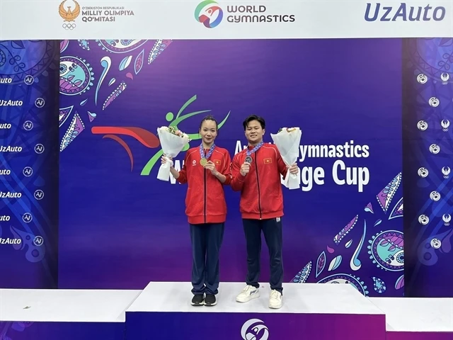 Nhu wins vault gold at World Challenge Cup in Uzbekistan